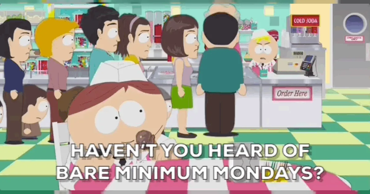bare minimum mondays, a GenZHype entry