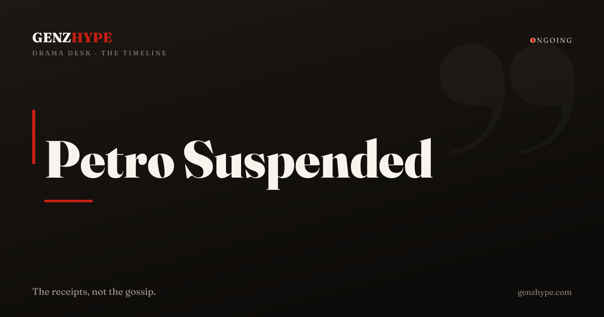 Colombia President Suspended