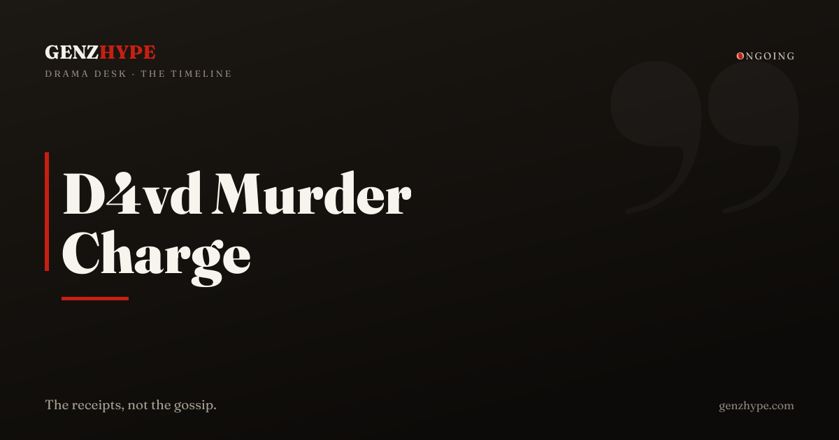 D4vd Murder Charge