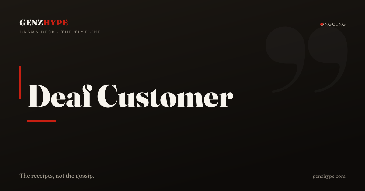 Deaf Customer vs KFC Staff