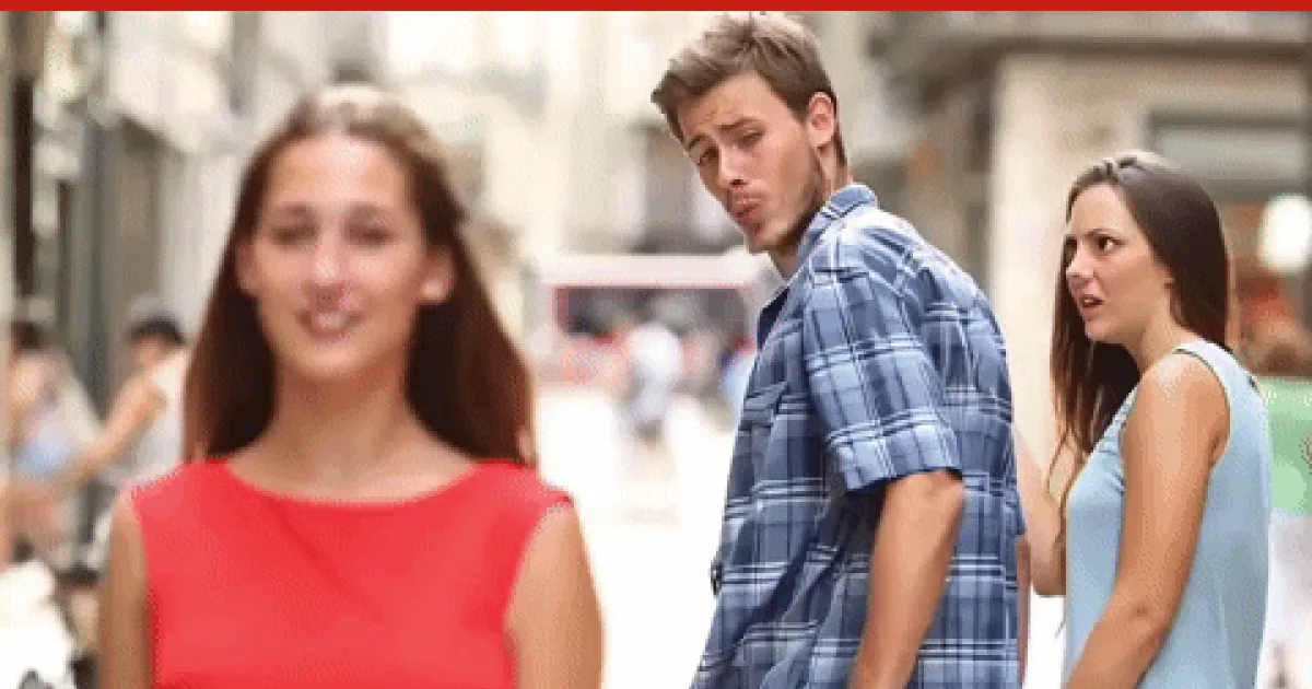 distracted boyfriend