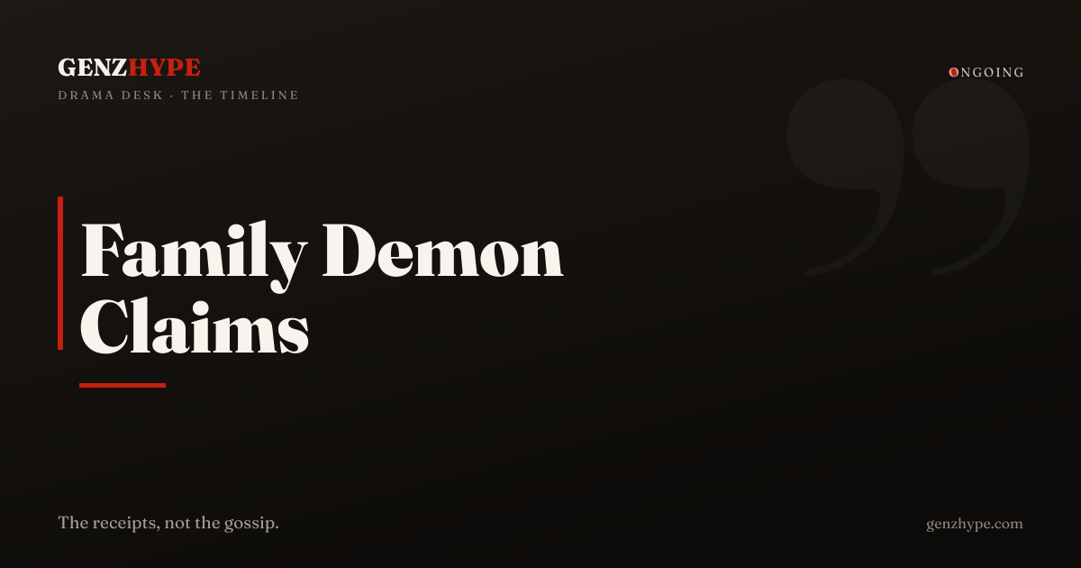 Vincent Carter Calls Family ‘Demons’ in Instagram Live, a GenZHype timeline