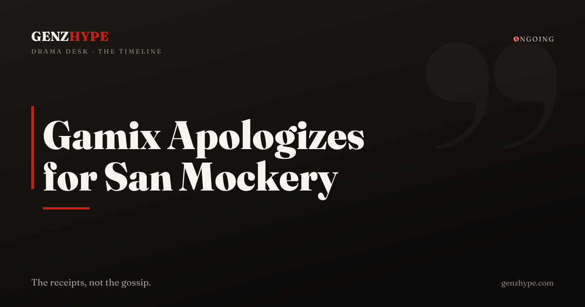 Gamix Racism Controversy and Apology to Ateez Member San