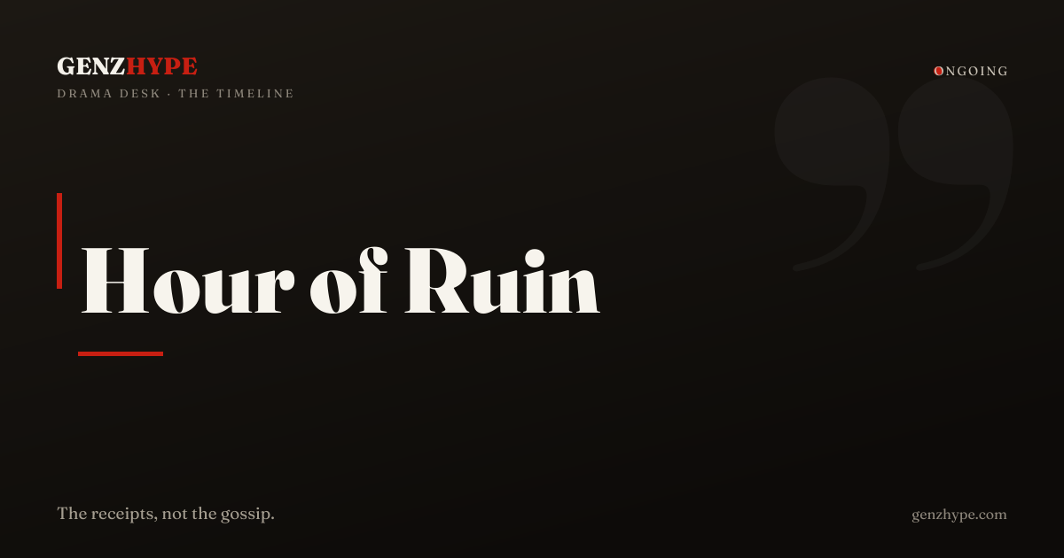 Genshin Impact 7.2 'Hour of Ruin' Launches November 4, a GenZHype timeline