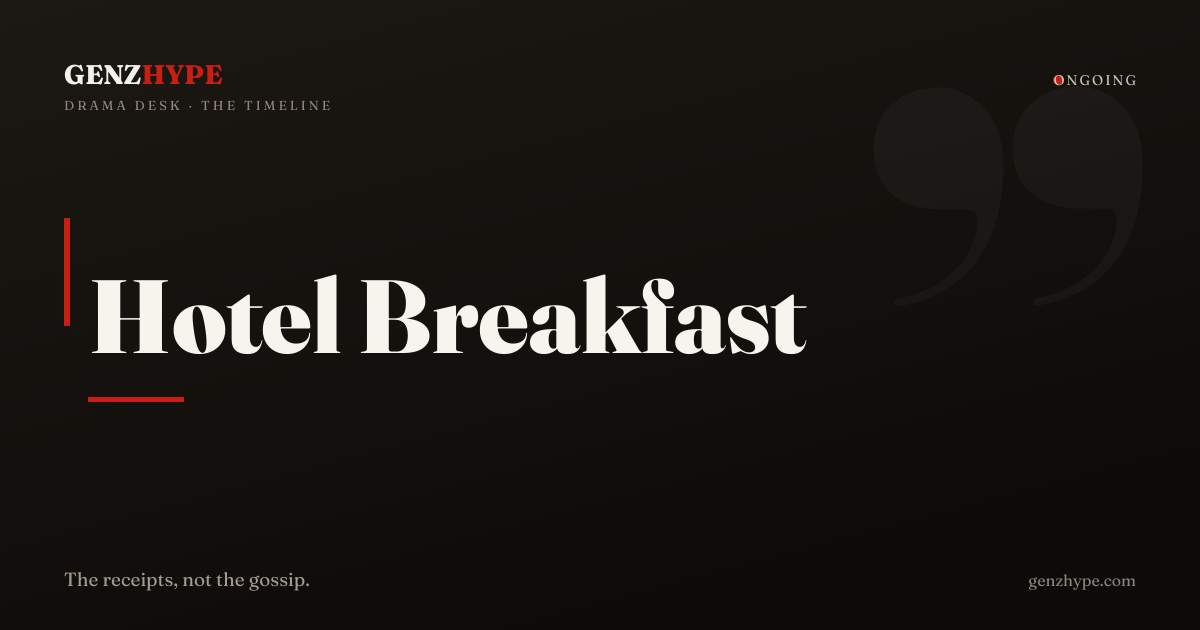 Homeless Couple Sparks Debate After Filming Themselves Taking Hotel Complimentary Breakfast