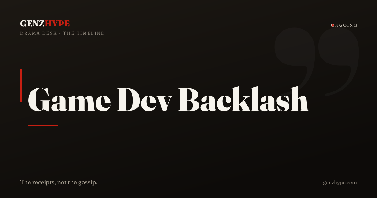 Indie Game Dev Backlash