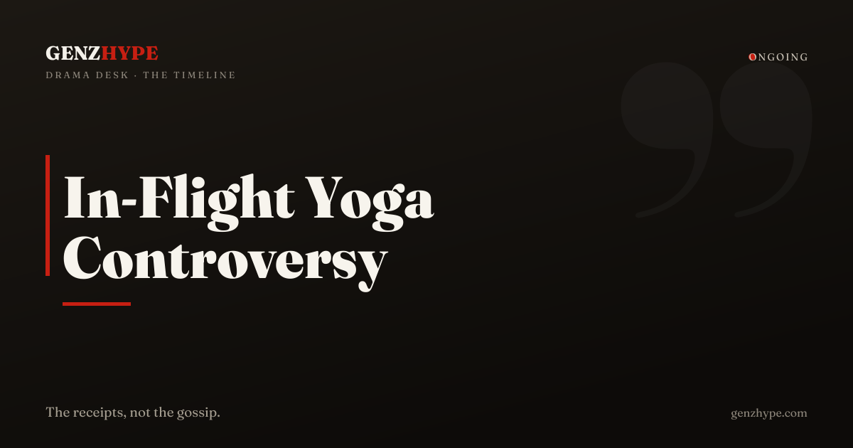 Influencer Backlash Over In-Flight Yoga Routine