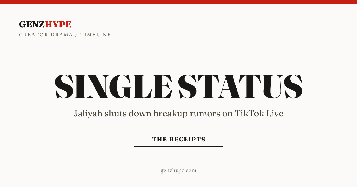 Jaliyah Declares Single Status After FunnyMike Pops Up on TikTok Live