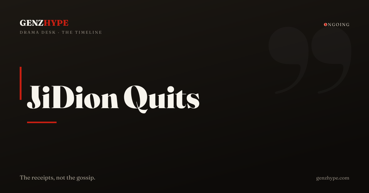 JiDion Quits Streaming