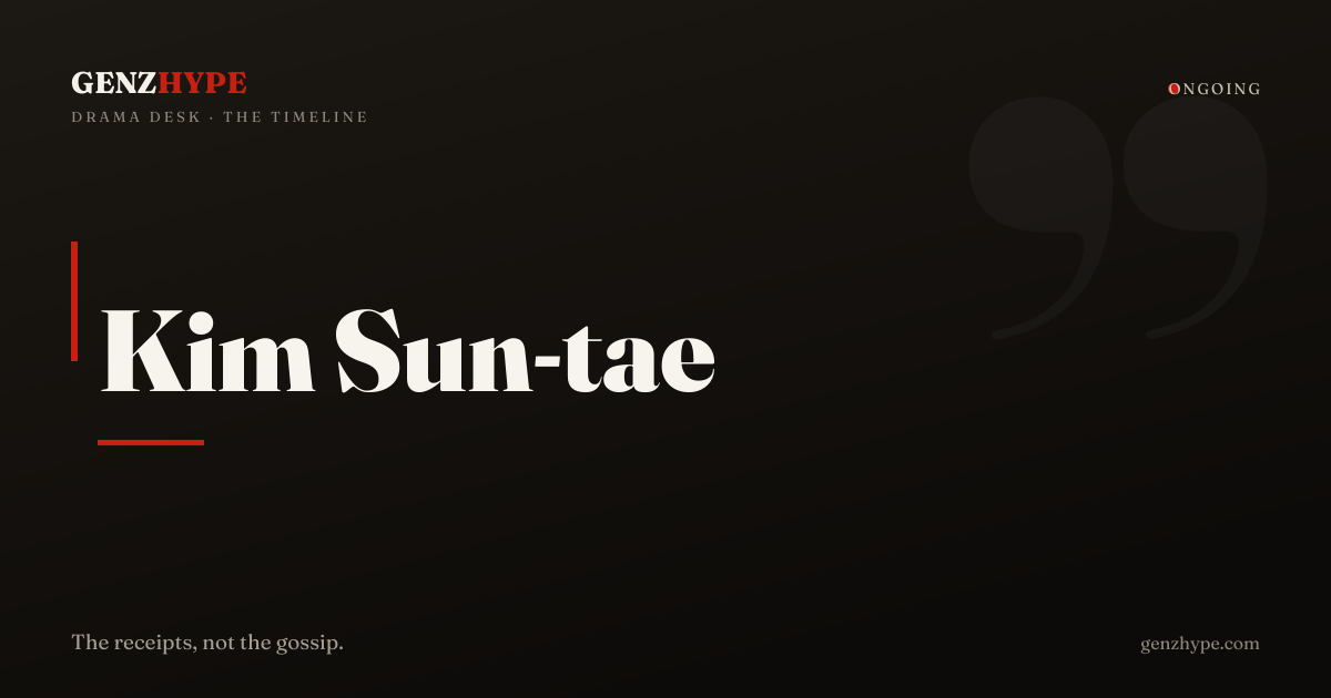 Kim Sun-tae Controversy