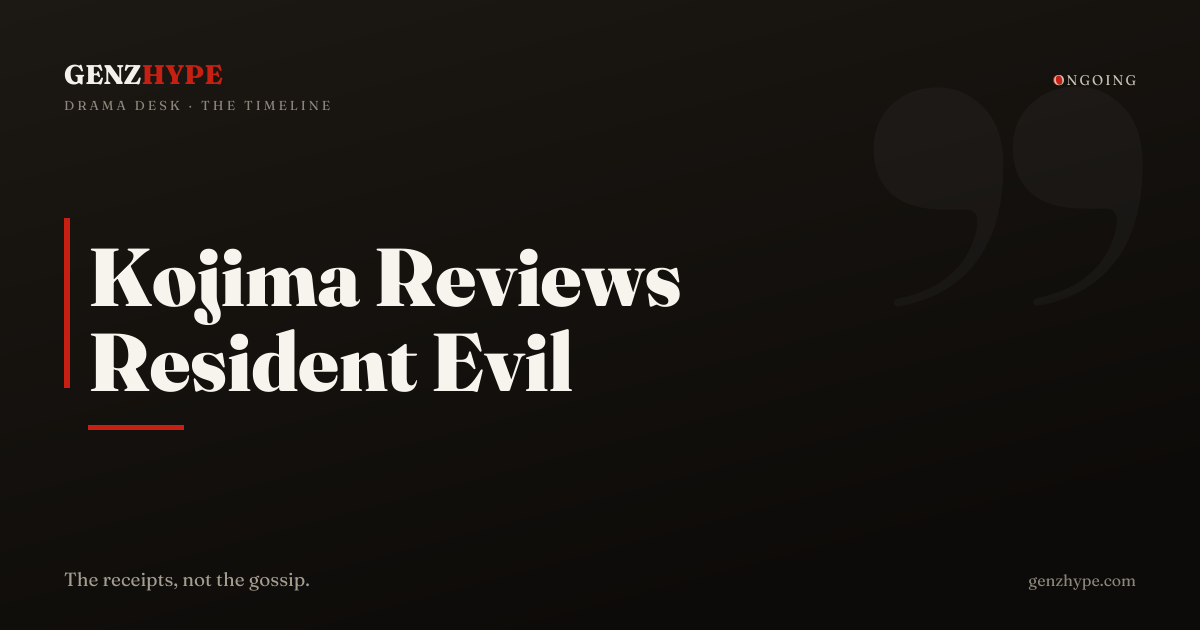 Hideo Kojima Reviews Resident Evil Film on X