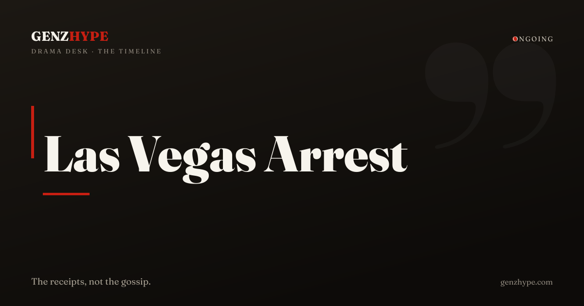 Las Vegas Arrest Video Sparks Debate, a GenZHype timeline
