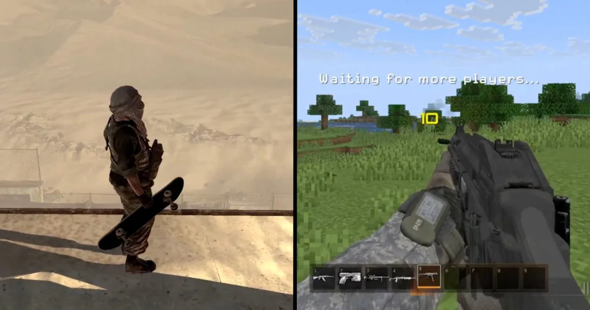 Minecraft and Skate 2 Mods Go Viral in Modern Warfare 2