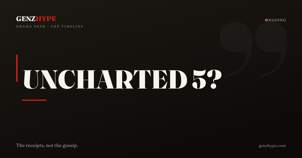 Naughty Dog Reportedly Developing New Uncharted Game, a GenZHype timeline