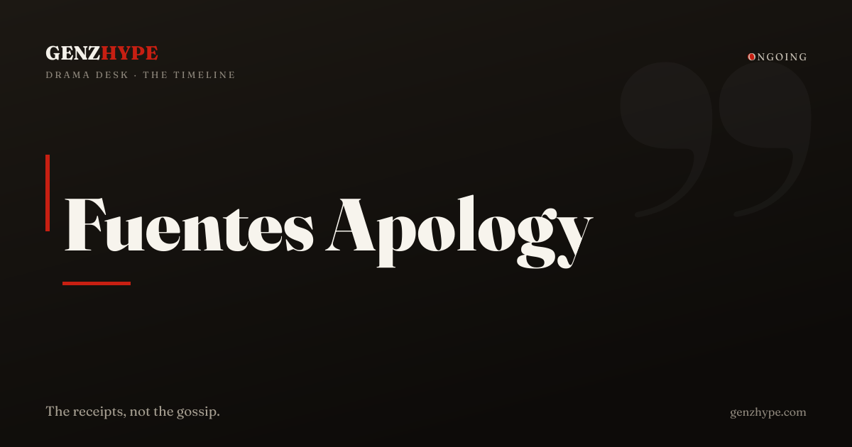 Nick Fuentes Apology