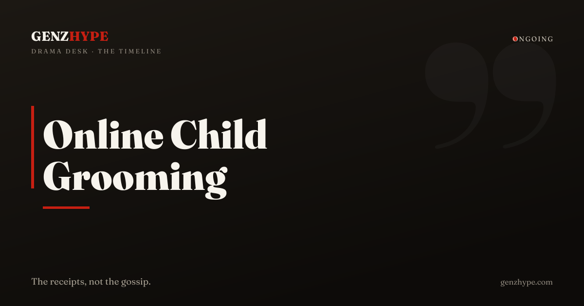 Online Grooming Alerts and Cases Timeline, a GenZHype timeline