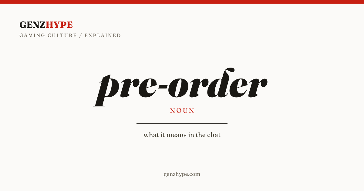 Pre-Order