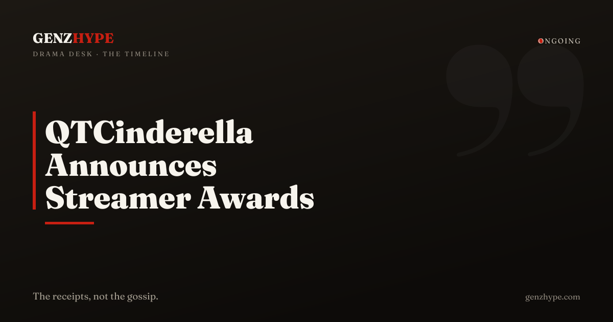 QTCinderella Announces Streamer Awards 2026 Return