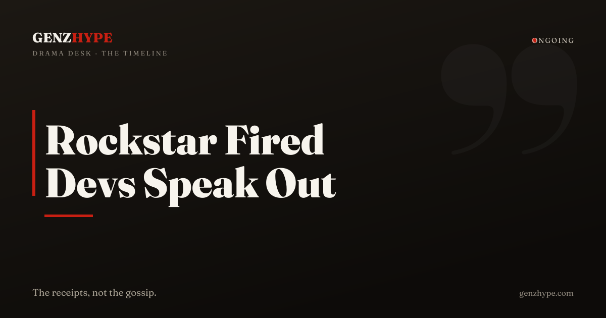 Rockstar Fired Devs Pre-Trial Speech & GTA 6 Timeline, a GenZHype timeline