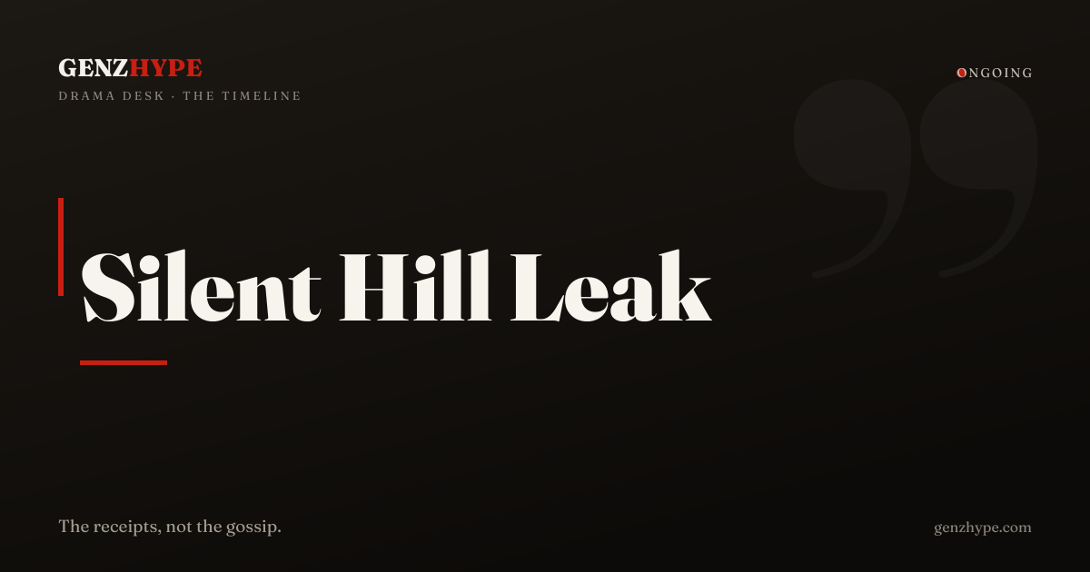 Silent Hill remake aims for 2027 release, cast named