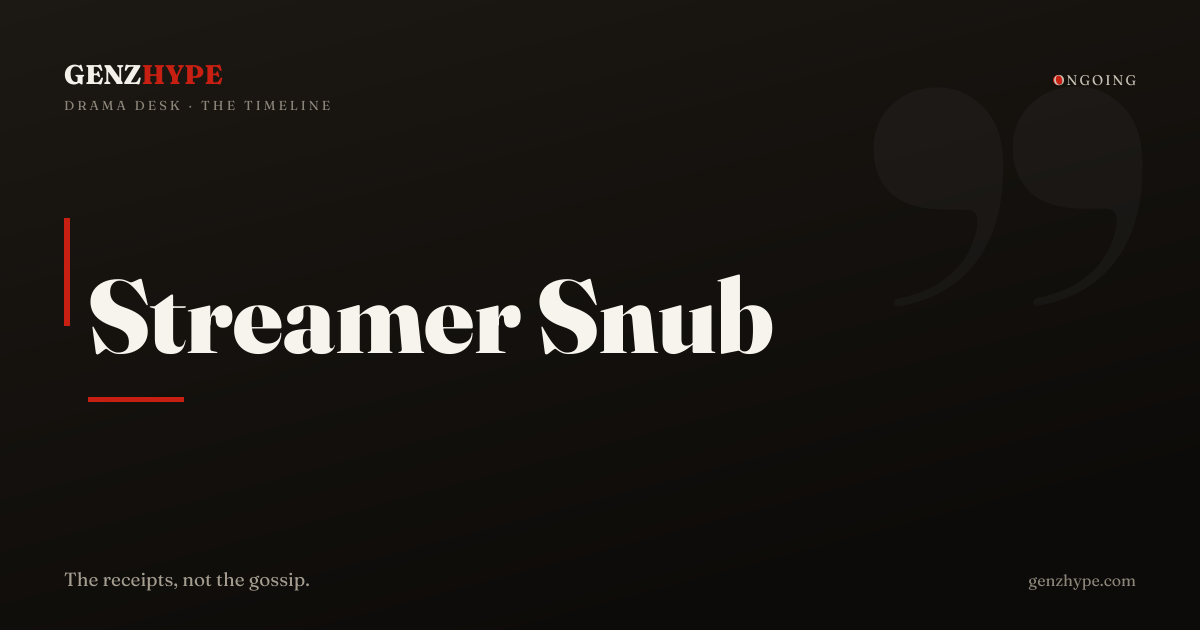 Streamer University Snub