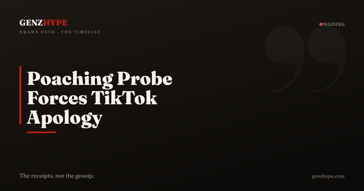 TikTok Hunter Ordered to Post Apology After Poaching Guilty Plea, a GenZHype timeline