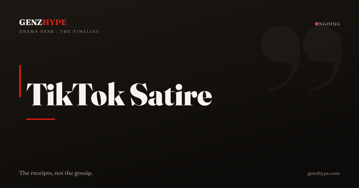 TikTok Satire Sparks Backlash