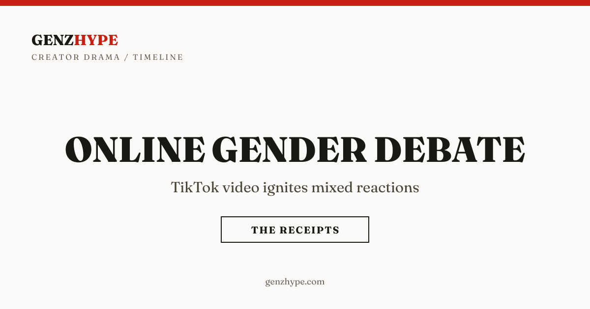 TikToker’s Patriarchy Comment Sparks Online Backlash