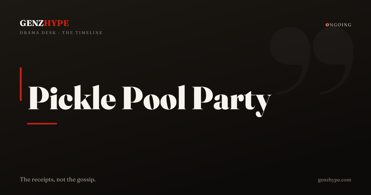 TikToker Serena Neel’s 50,000‑Pickle Pool Party Goes Viral, a GenZHype timeline
