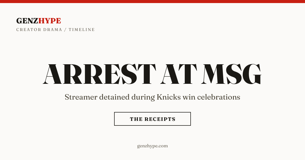 Twitch streamer Nina Lin arrested during Knicks celebration