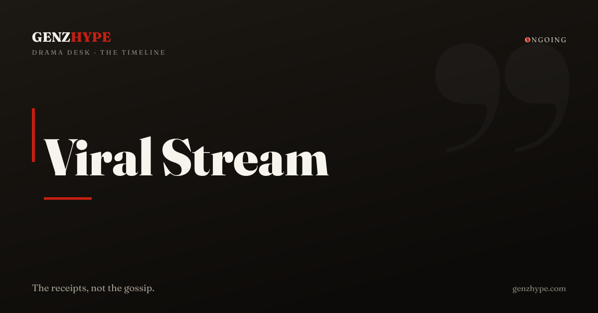 Twitch Streamer Nitro Camden, a GenZHype timeline