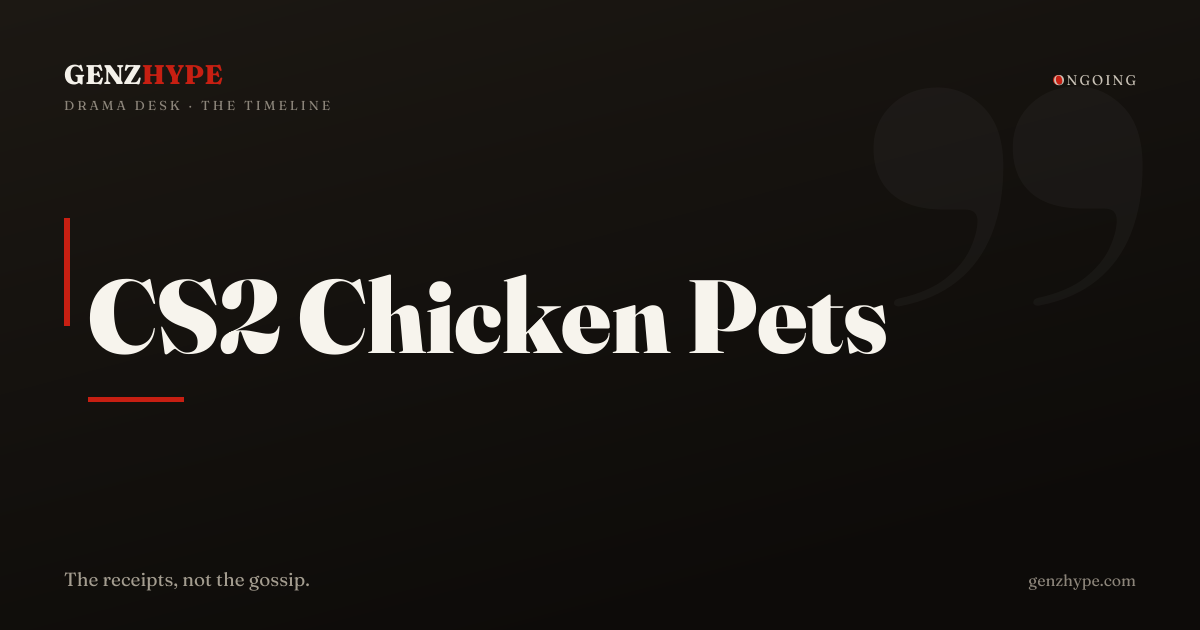 Valve Shadow-Drops Chicken Pets and Skins in CS2 Rush Hour Update, a GenZHype timeline