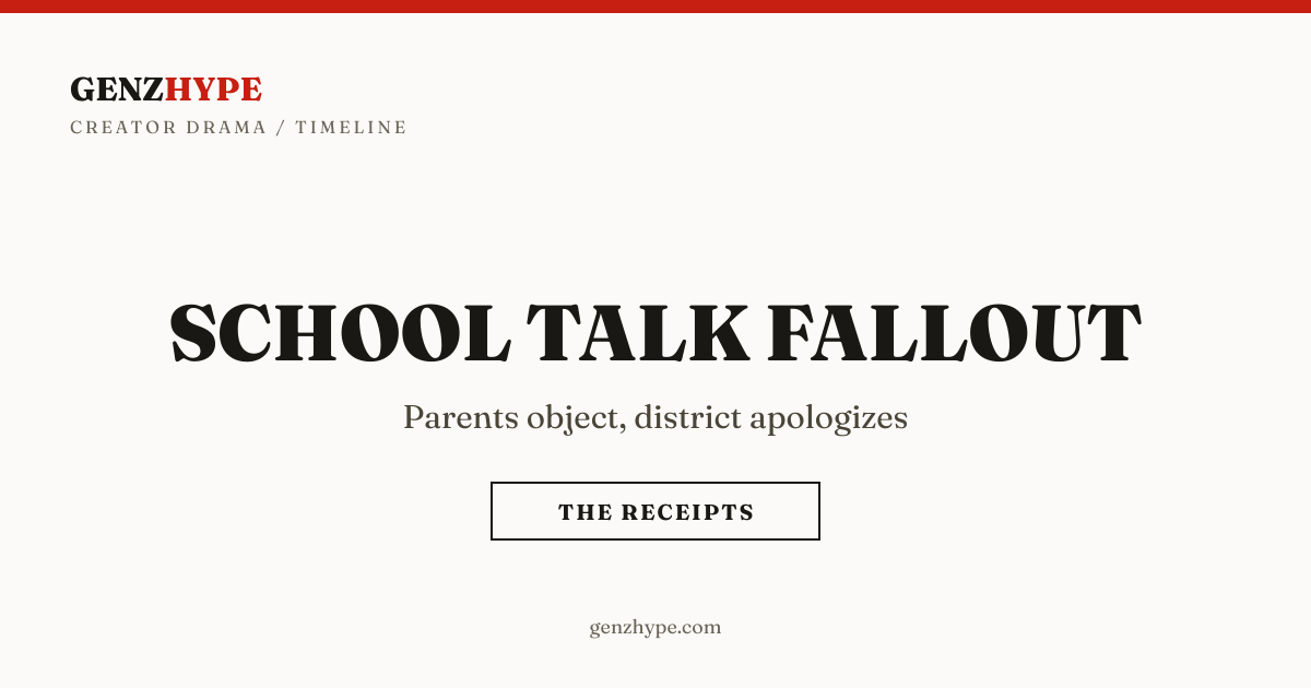 West Haven Junior High Influencer Talk Sparks Parental Backlash