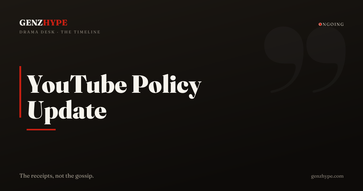 YouTube Monetization Policy Update