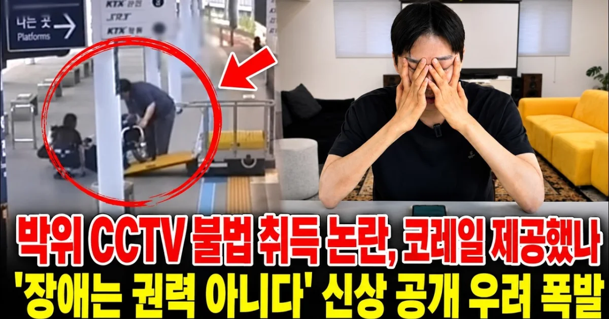 YouTuber Park Wi Faces Severe Backlash Over KTX CCTV Footage Release