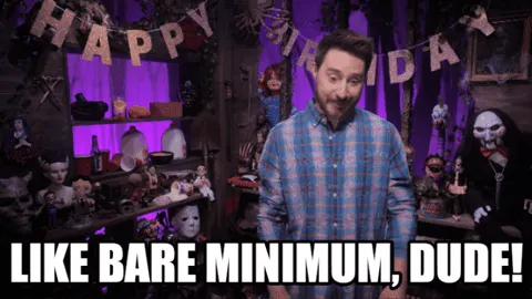 bare minimum mondays meme, example 2
