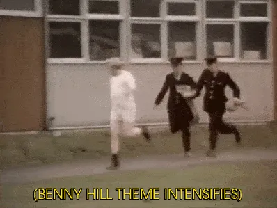 benny hill meme, example 2