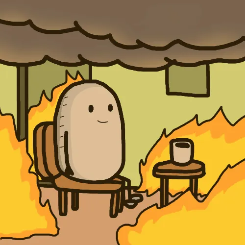 this is fine meme, example 3