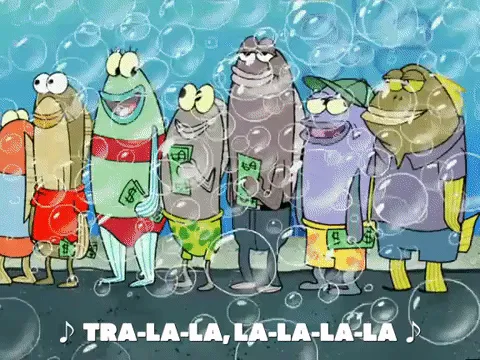 Tra La La SpongeBob meme, example 1