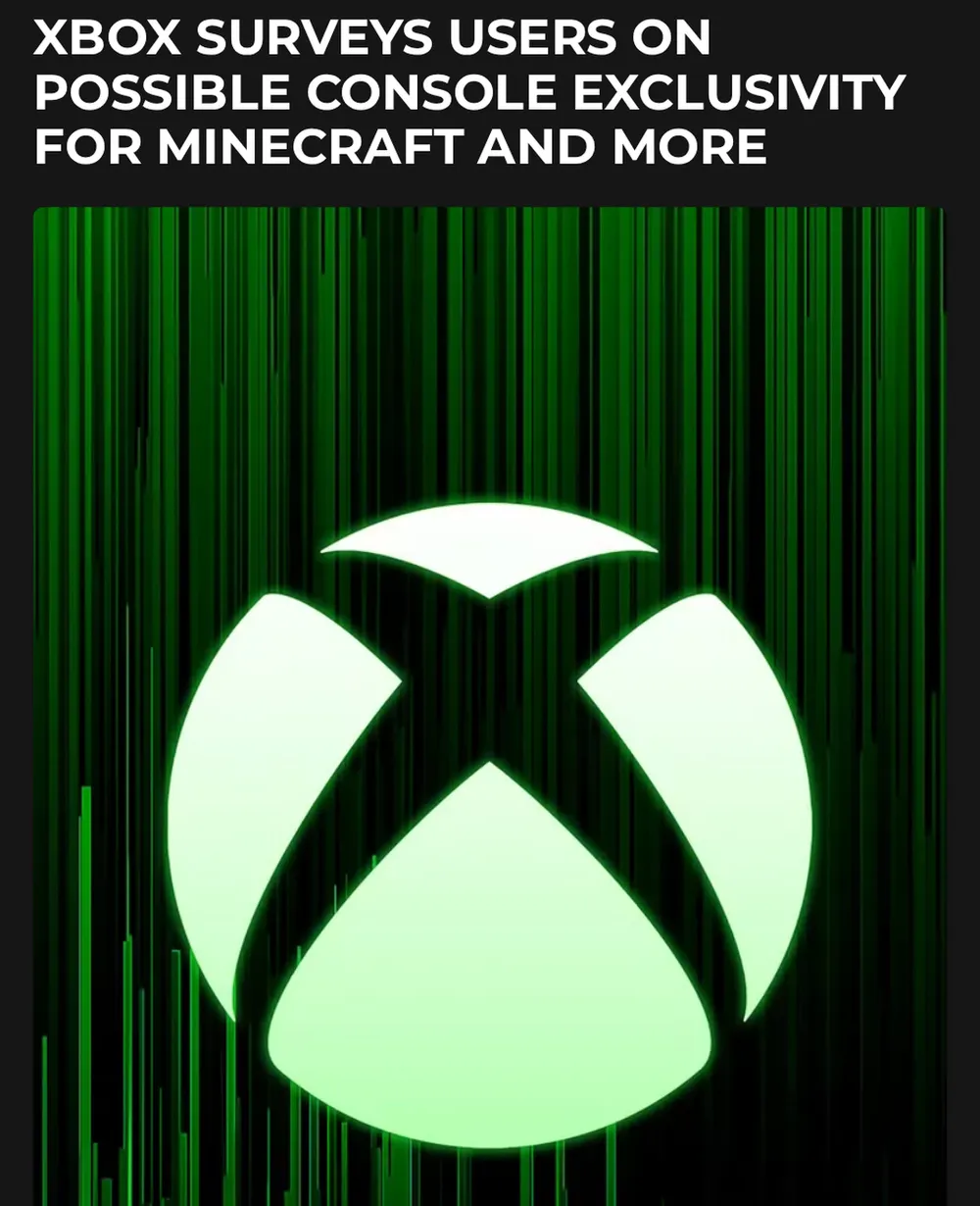 Screenshot of insider-gaming.com: Windows Central reported on Xbox Insider survey regarding exclusivity