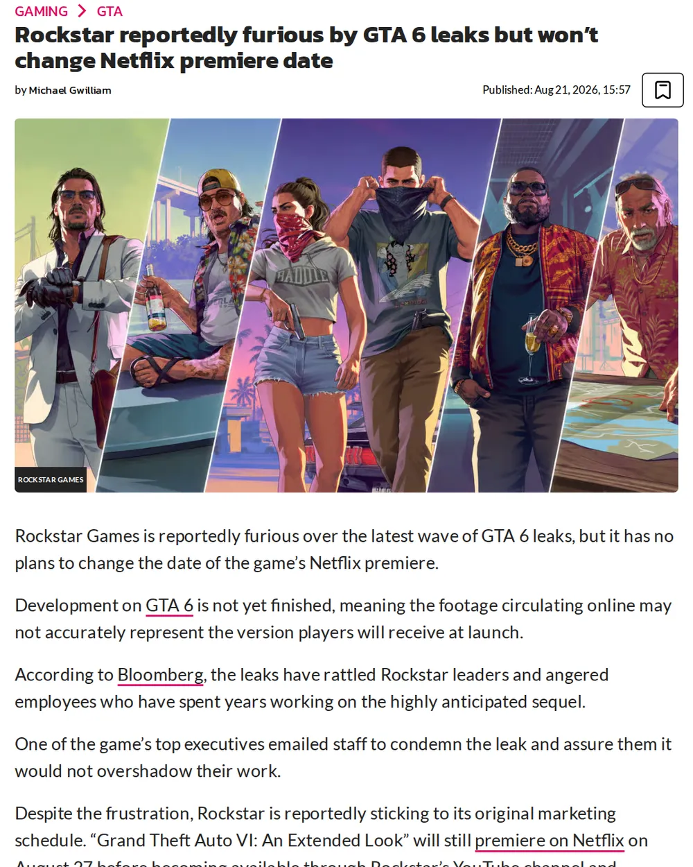 Screenshot of dexerto.com: Cyberleek Gameplay Leaks Begin