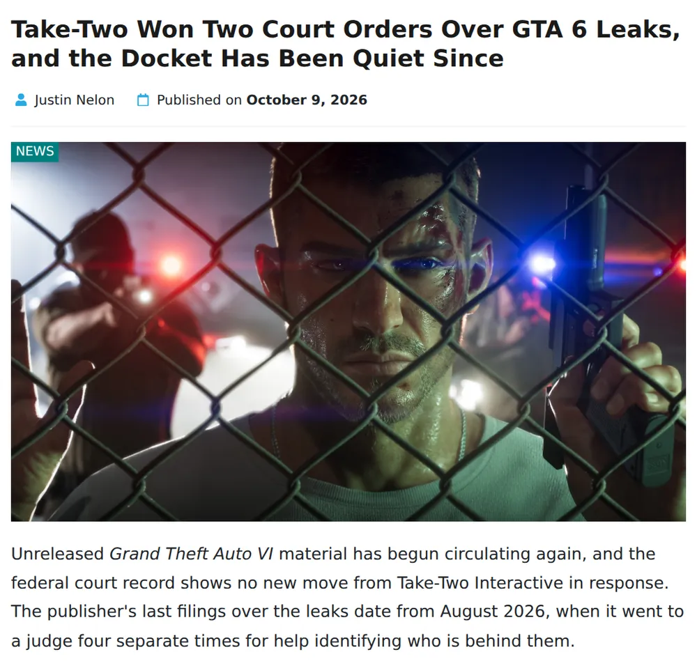 Screenshot of digitalcitizen.life: YouTube removes GTA 6 content after complaint