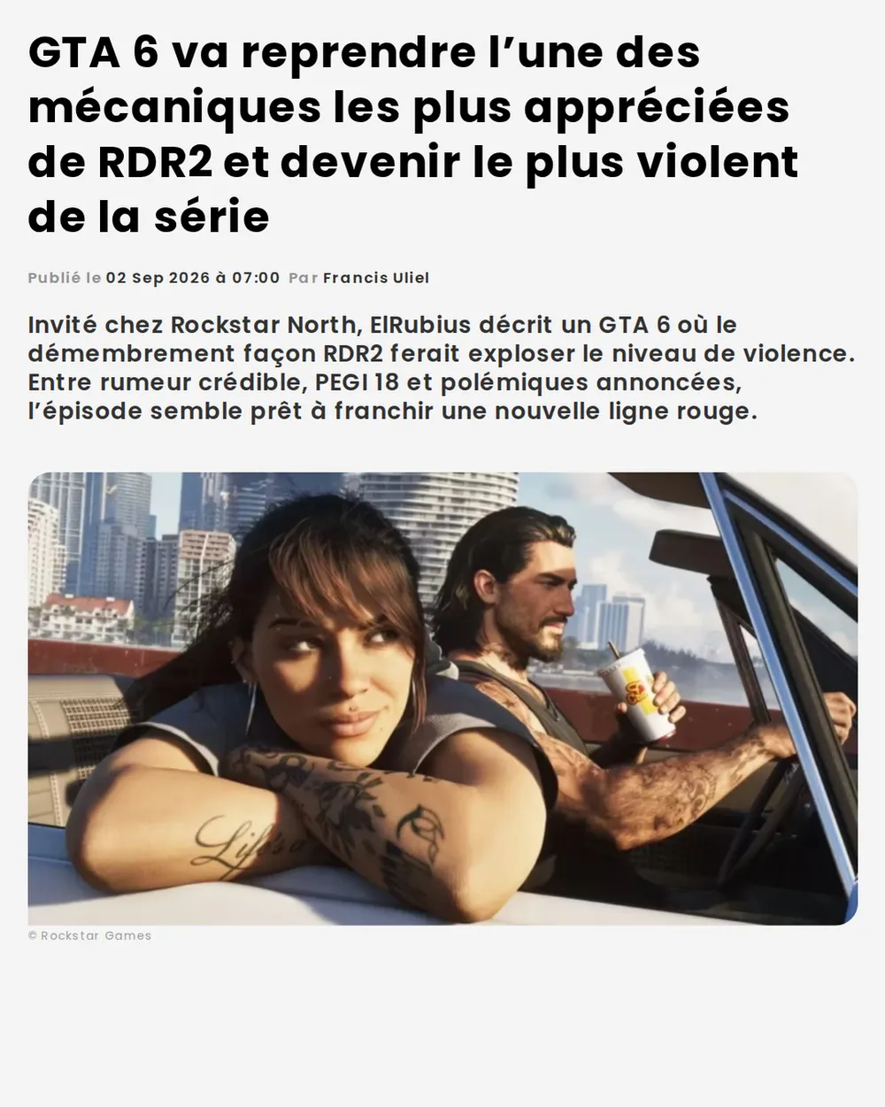 Screenshot of lacremedugaming.fr: ElRubius Reports Detailed Dismemberment Mechanics