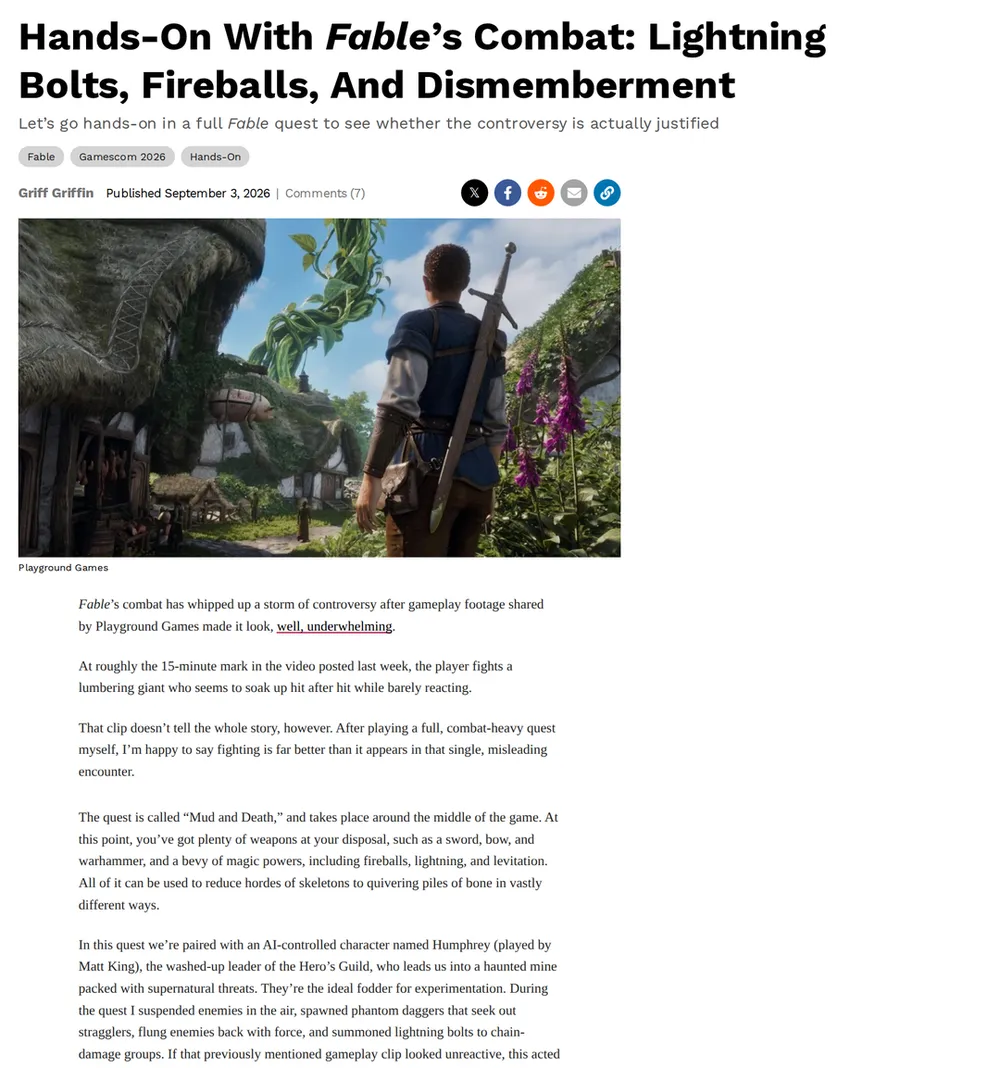 Screenshot of kotaku.com: Reveal of the 'Hollow Folk' and Wraith Mechanics
