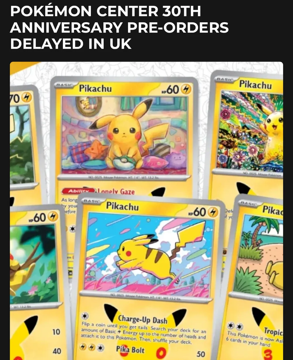 Screenshot of insider-gaming.com: UK Order Processing and Shipping Delays