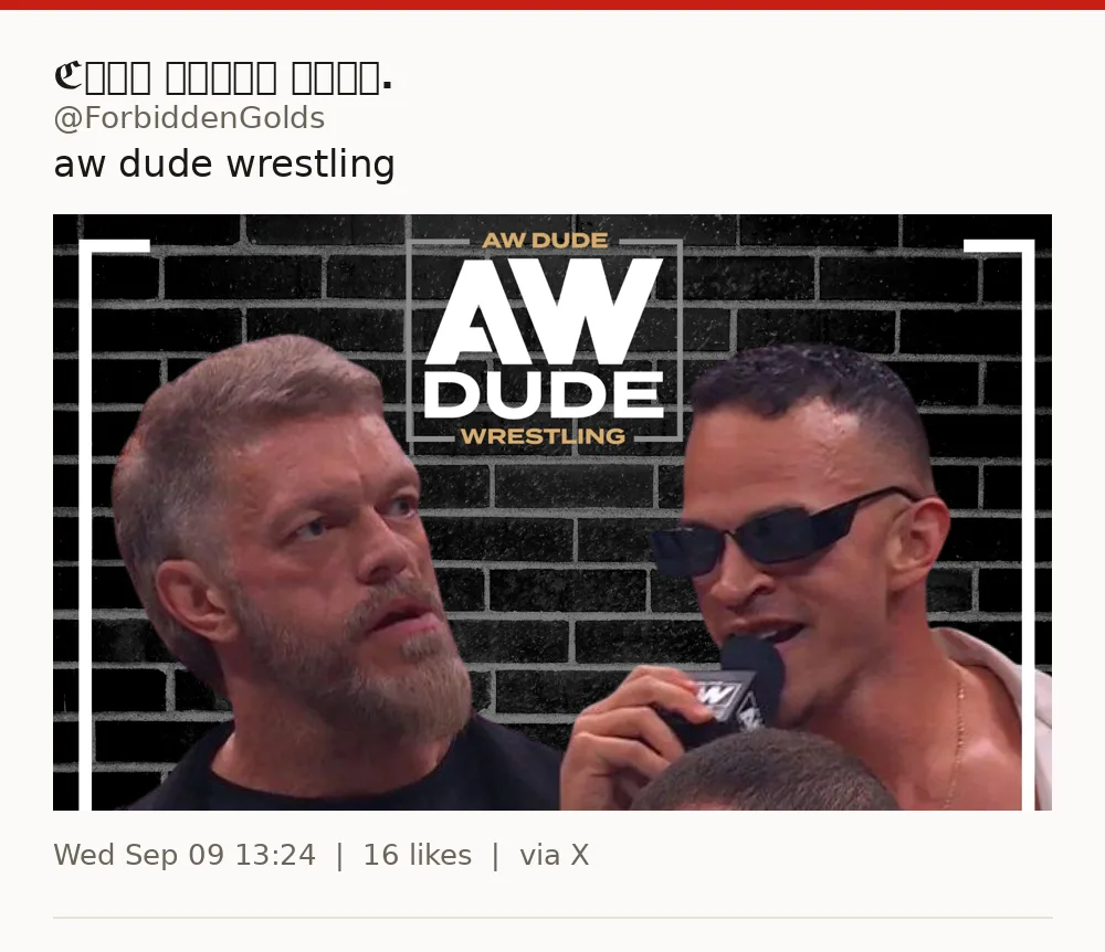 Original post using Aw, Dude