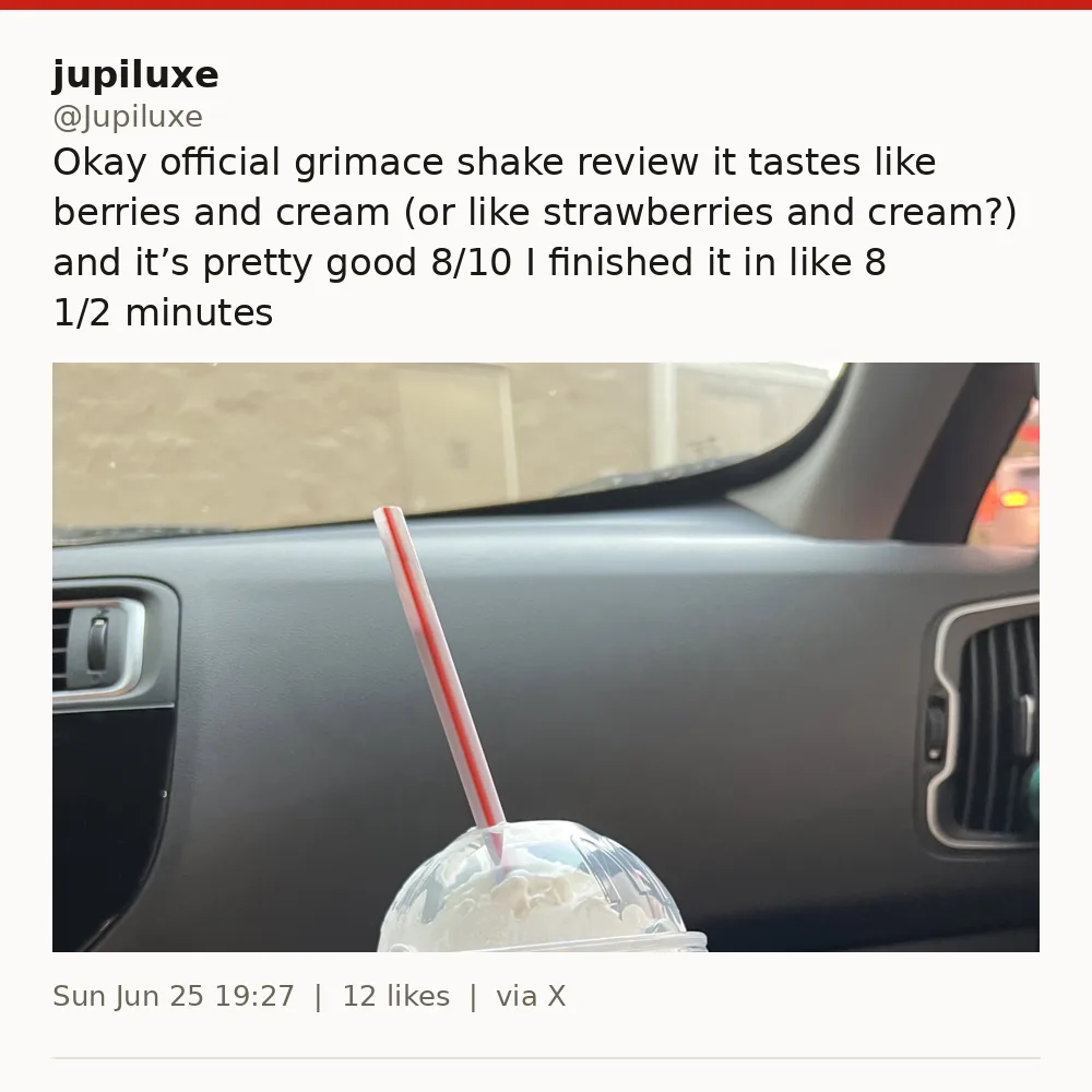grimace shake meme, example 1