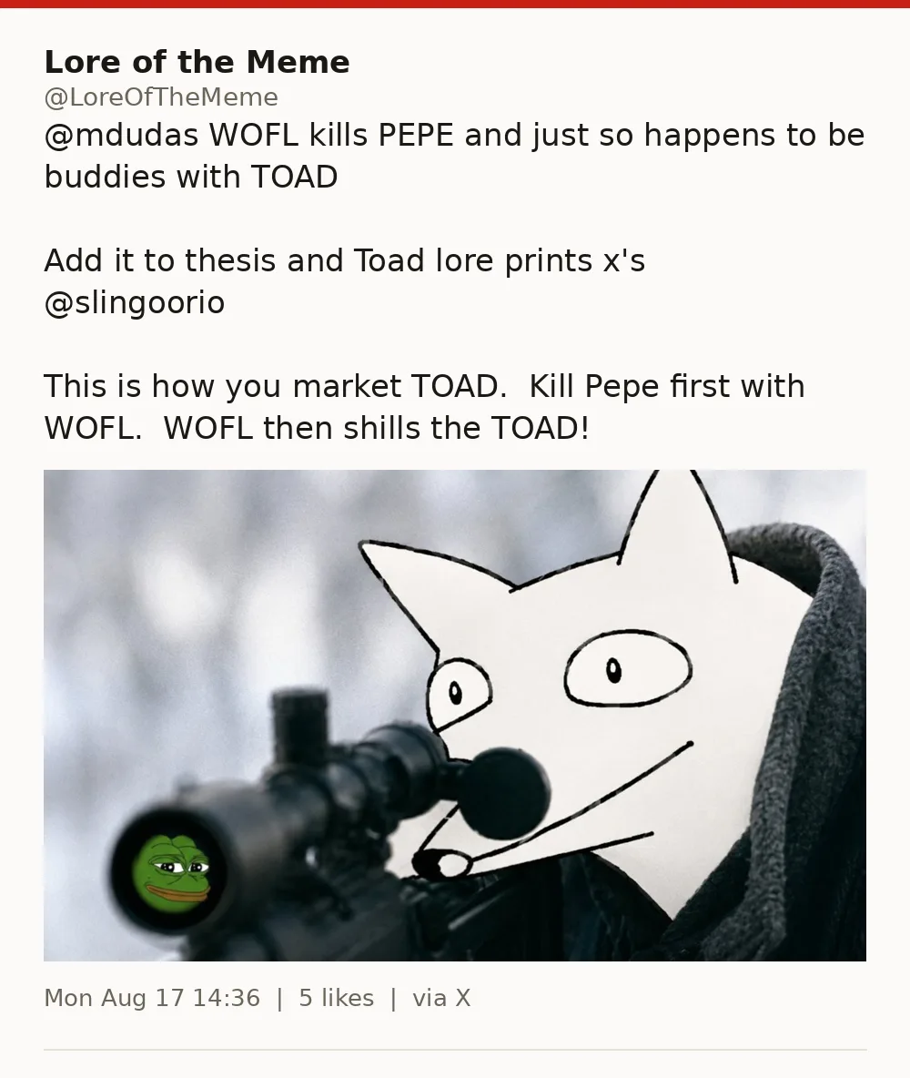 Original post using lore
