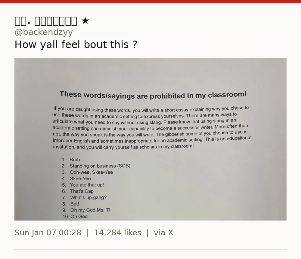 Original post using the discourse